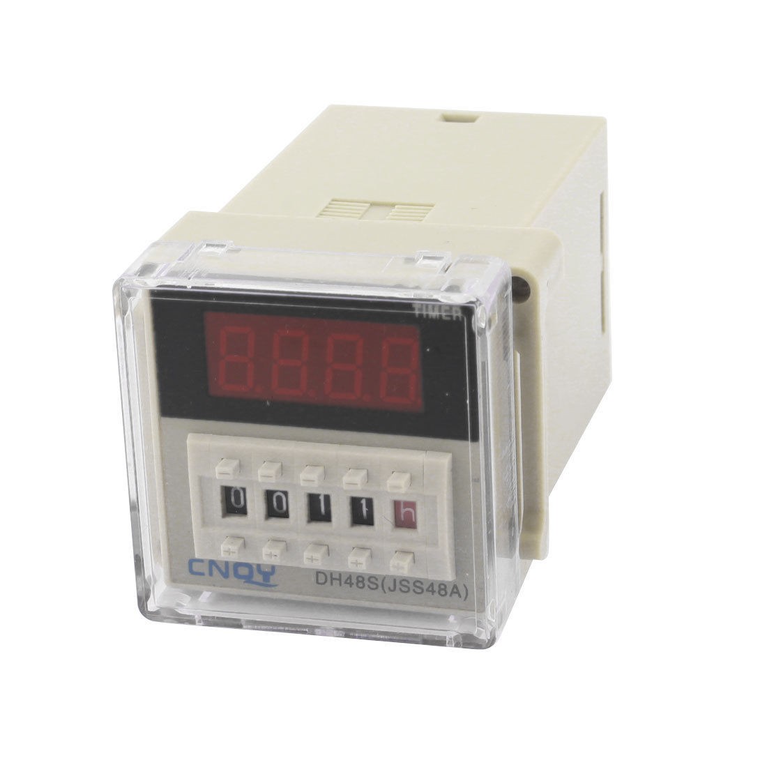 DC 24V 2NO 2NC 1min-99h99min AC 220V 5A Delay Timer Relay DH48S