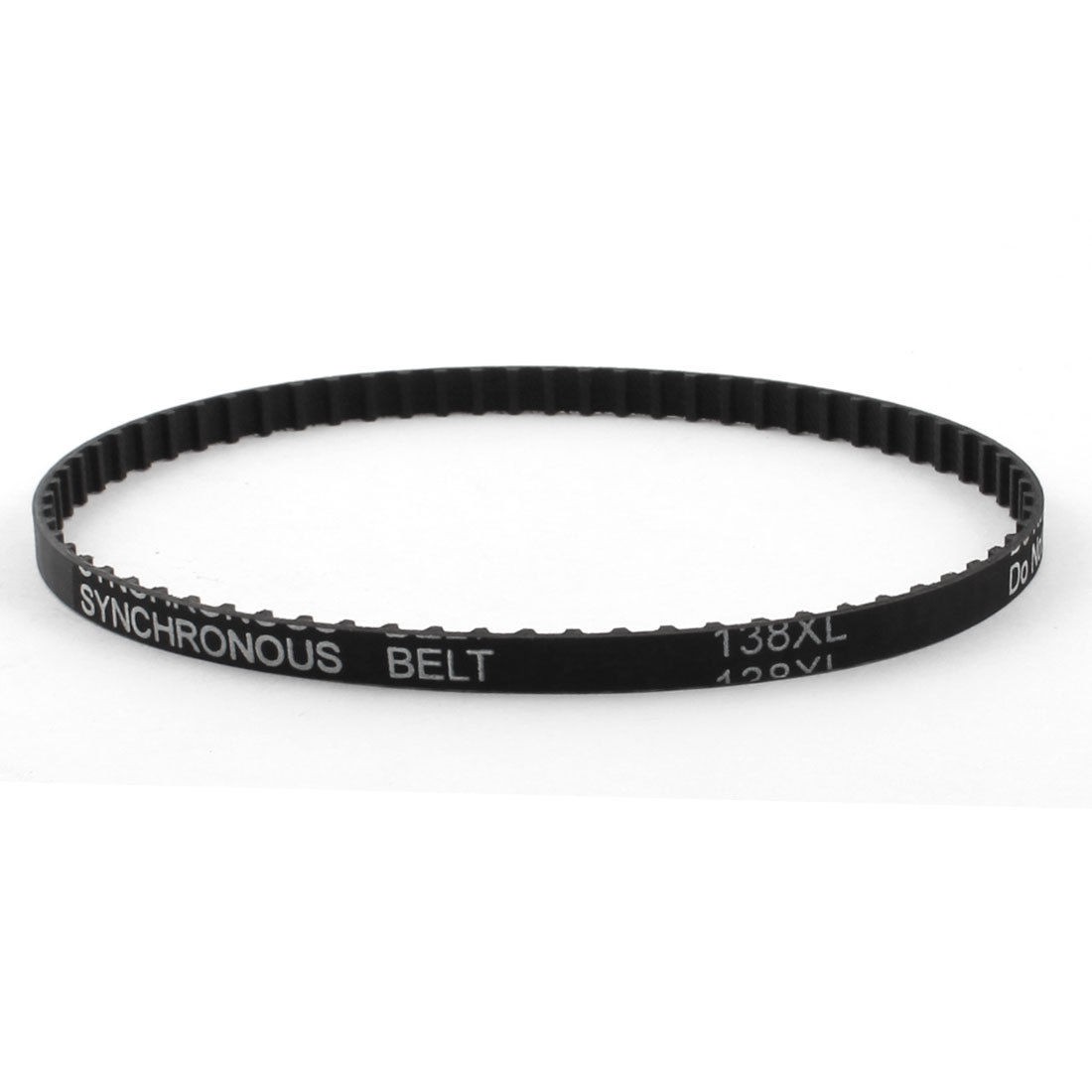 XL-138 69 Teeth 025 6.4mm Width Black Rubber Cogged Industrial Timing Belt 13.8"