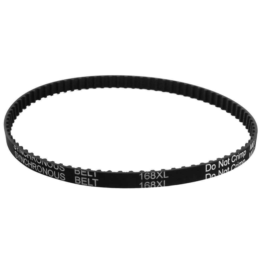 XL-168 84 Teeth 7.9mm Width Black Rubber Cogged Industrial Timing Belt 16.8"