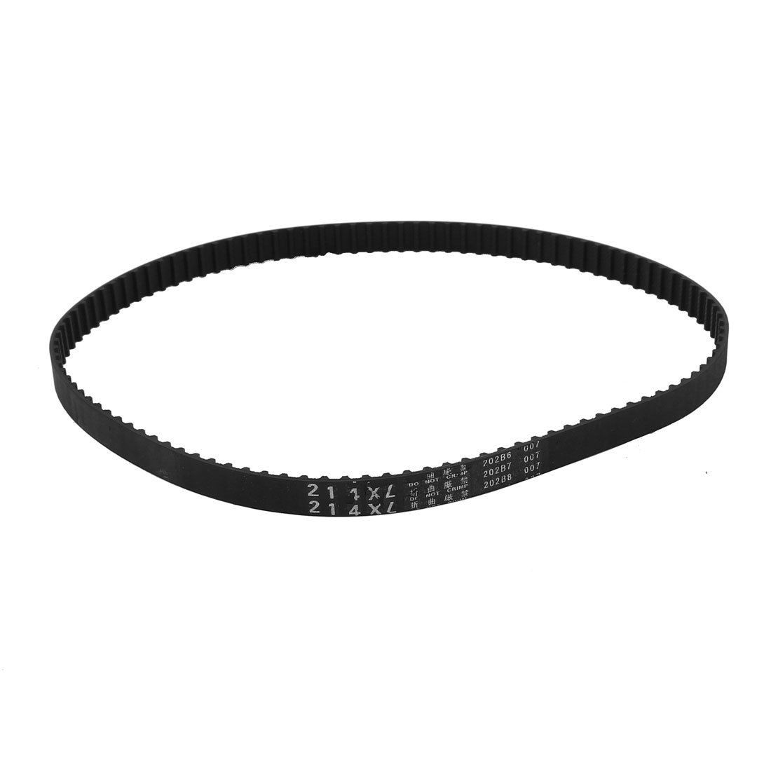 214XL 107 Teeth 10mm Width Black Rubber Cogged Industrial Timing Belt 21.4"