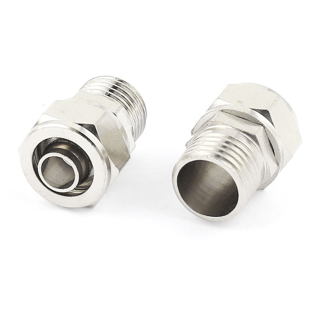 2pcs 6 5mm x 1 4PT Pneumatic Air Hose Quick Coupler Connectors Fitting