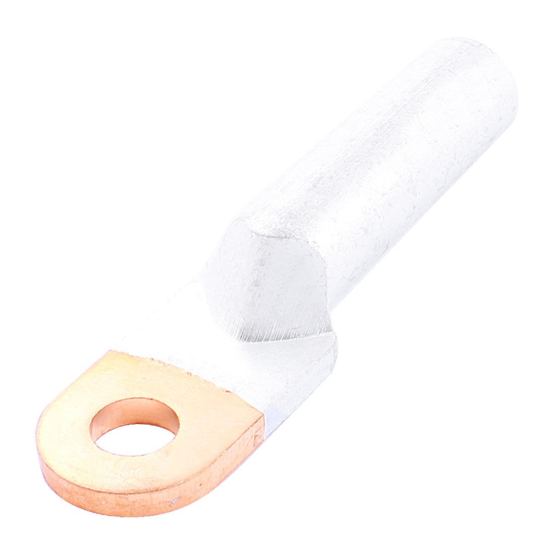 DTL 2 50 50MM2 Cable Copper Lug Terminal Connector Silver Tone for 0 4" Dia Bolt