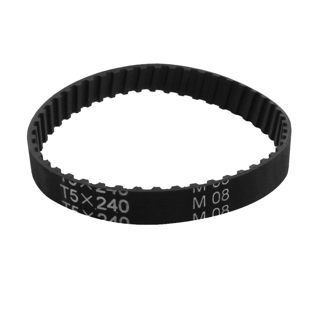 T5 x 240 48-Tooth 10mm Width Black Synchronous Timing Belt 9.4" for 3D Printer