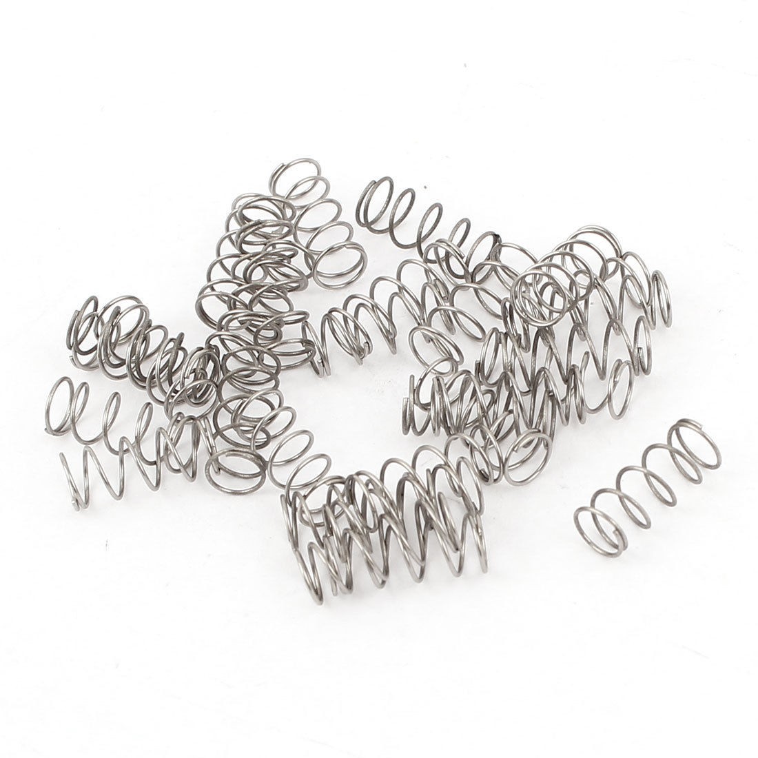 0.2" OD x 0.016" Wire Dia x 0.47" Long Compression Spring Connectors 20Pcs