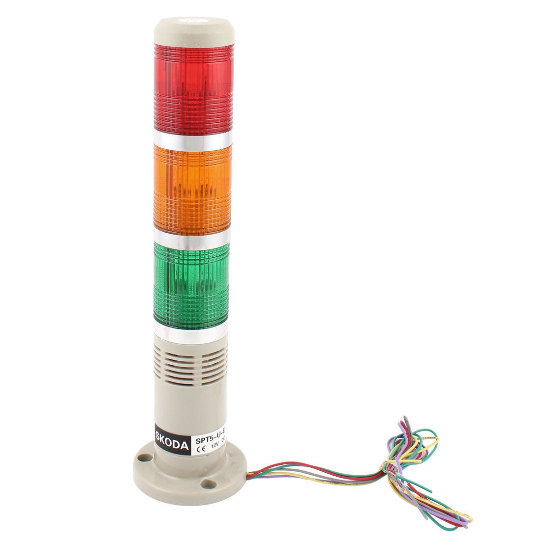 Workshop Industrial DC 12V Red Green Orange Lamp Tower Warning Signal Light Bulb