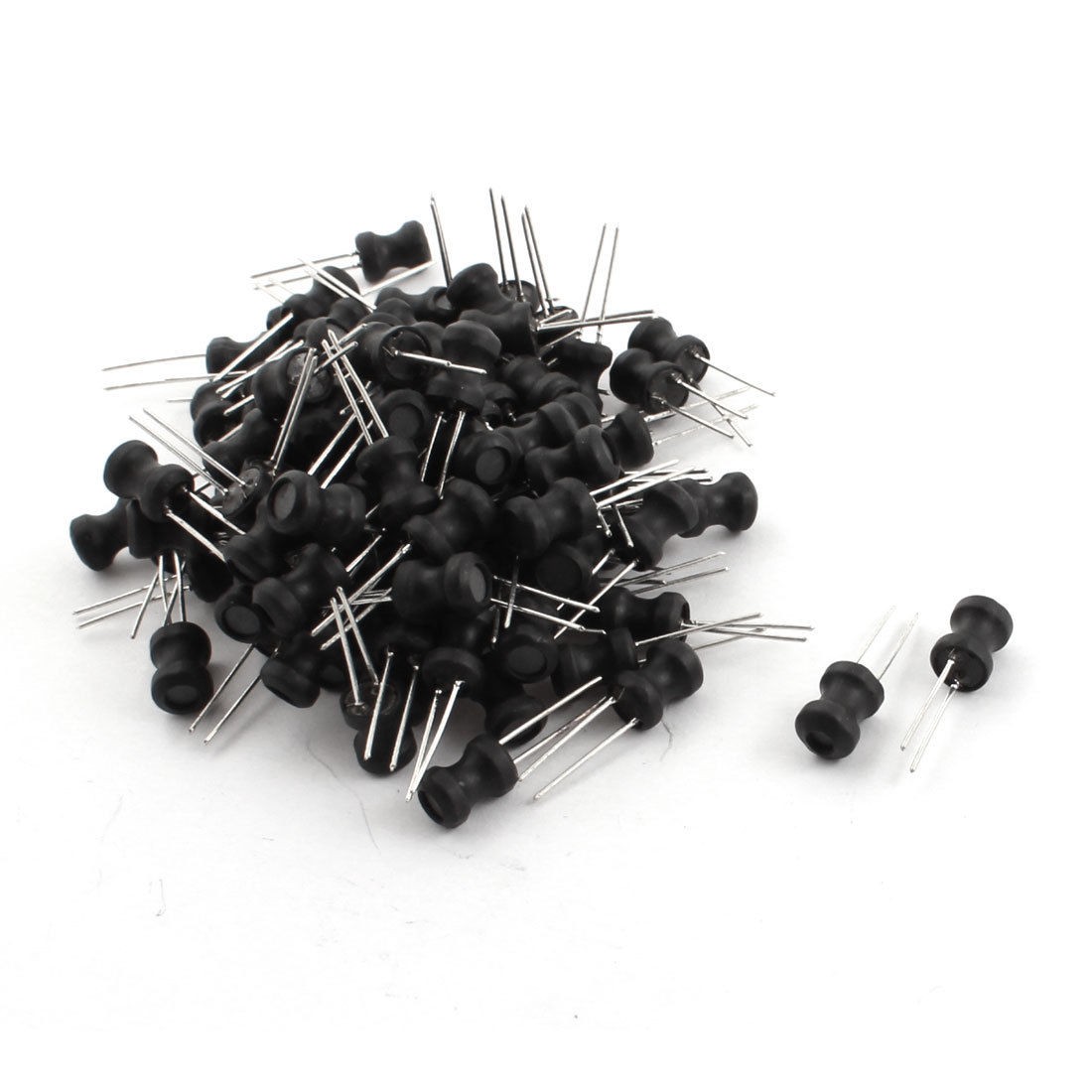 100 Pcs 1mH 350mA Through Hole Radial Coil Choke Inductor 6mm x 8mm