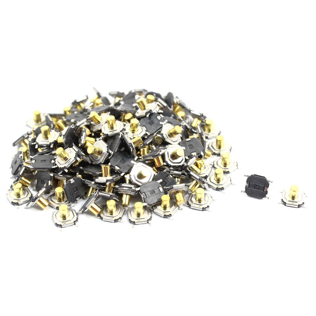 Momentary Push Button 4-Pin Tact Switch SMD PCB 4mmx4mmx3.5mm 150pcs