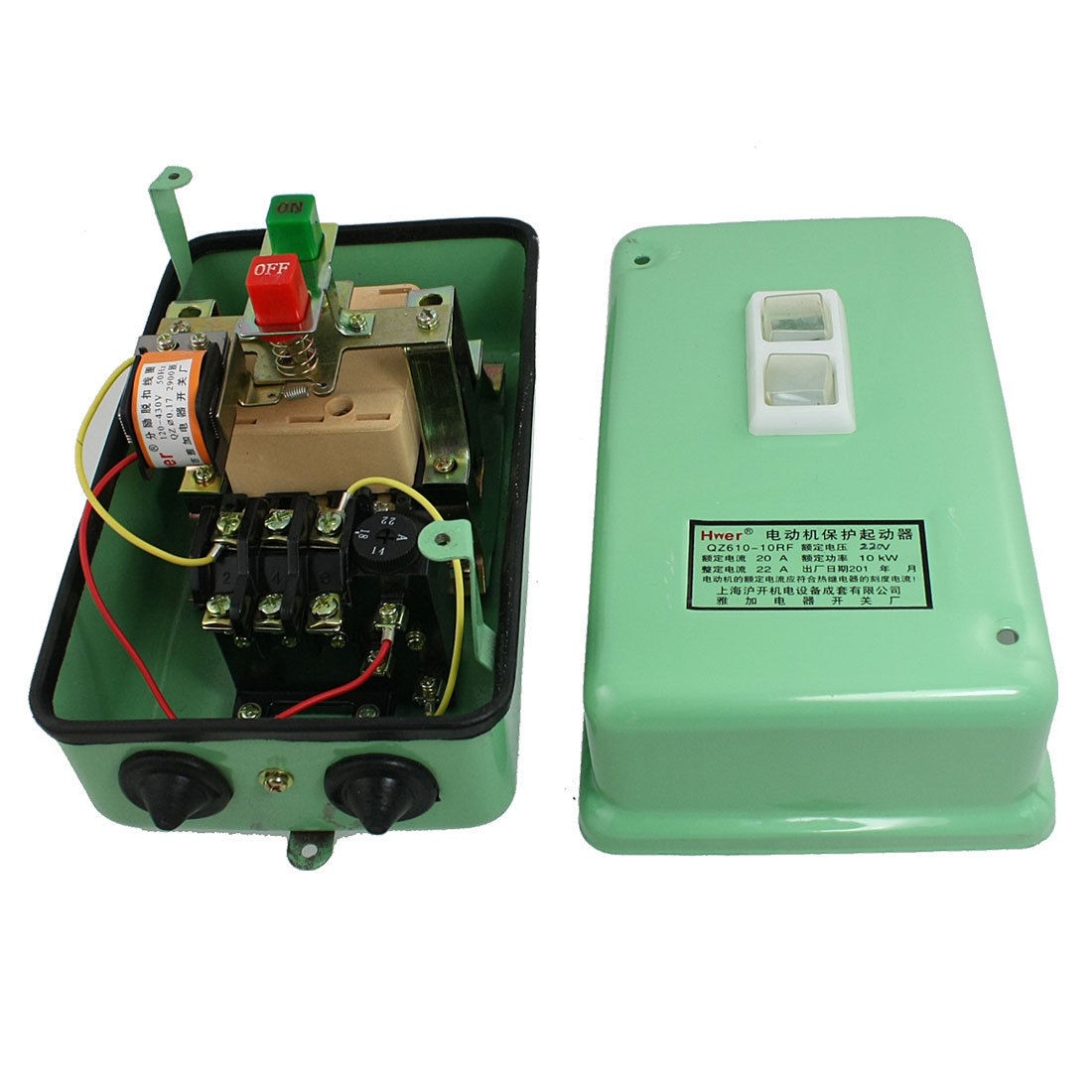 13.4 HP Three Phase 220V Motor Starter Protector 120-430V Coil 14-22A 3Pole