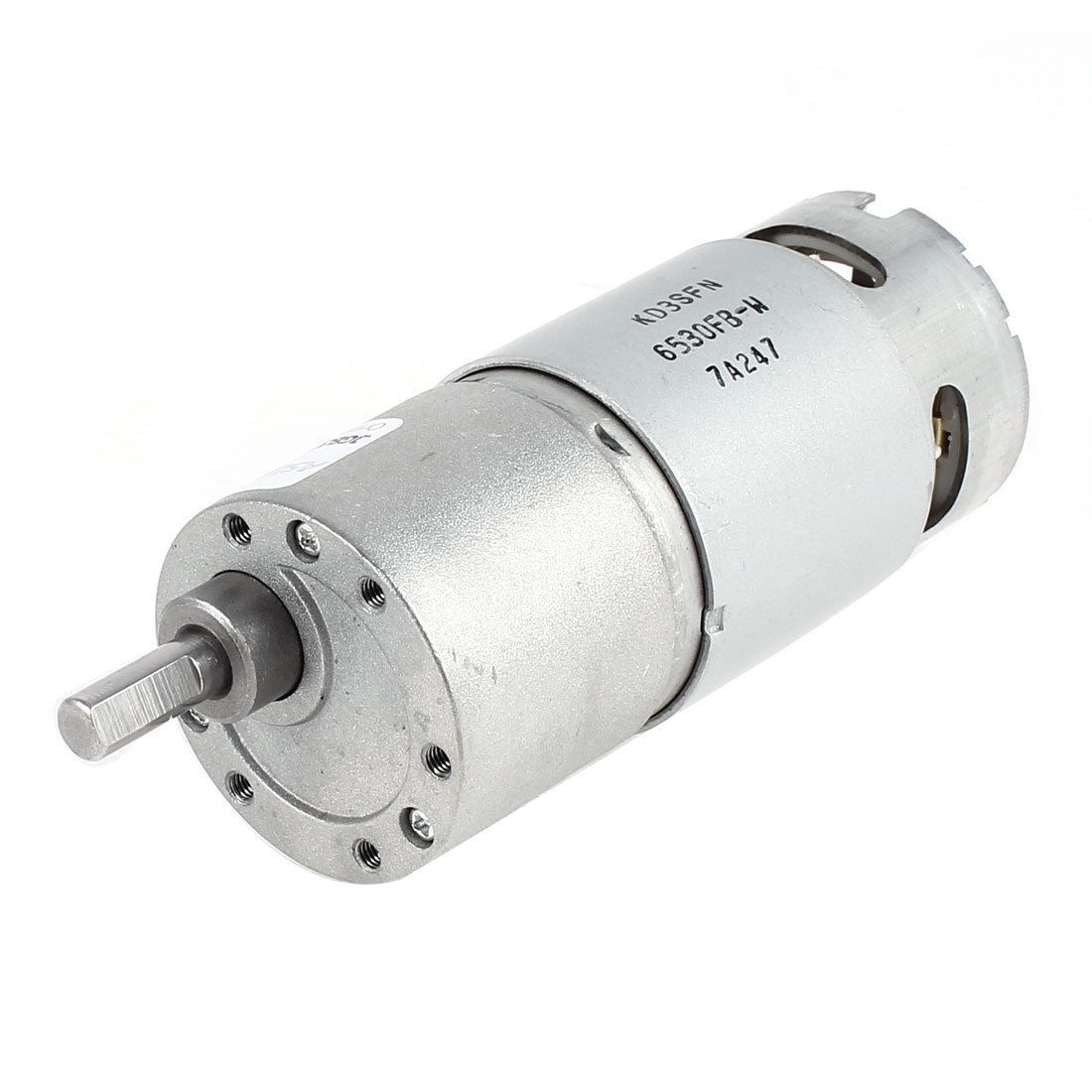 High Power DC 12V 32RPM 6mm Diameter Shaft Electric Gearbox Speed Reducing Motor