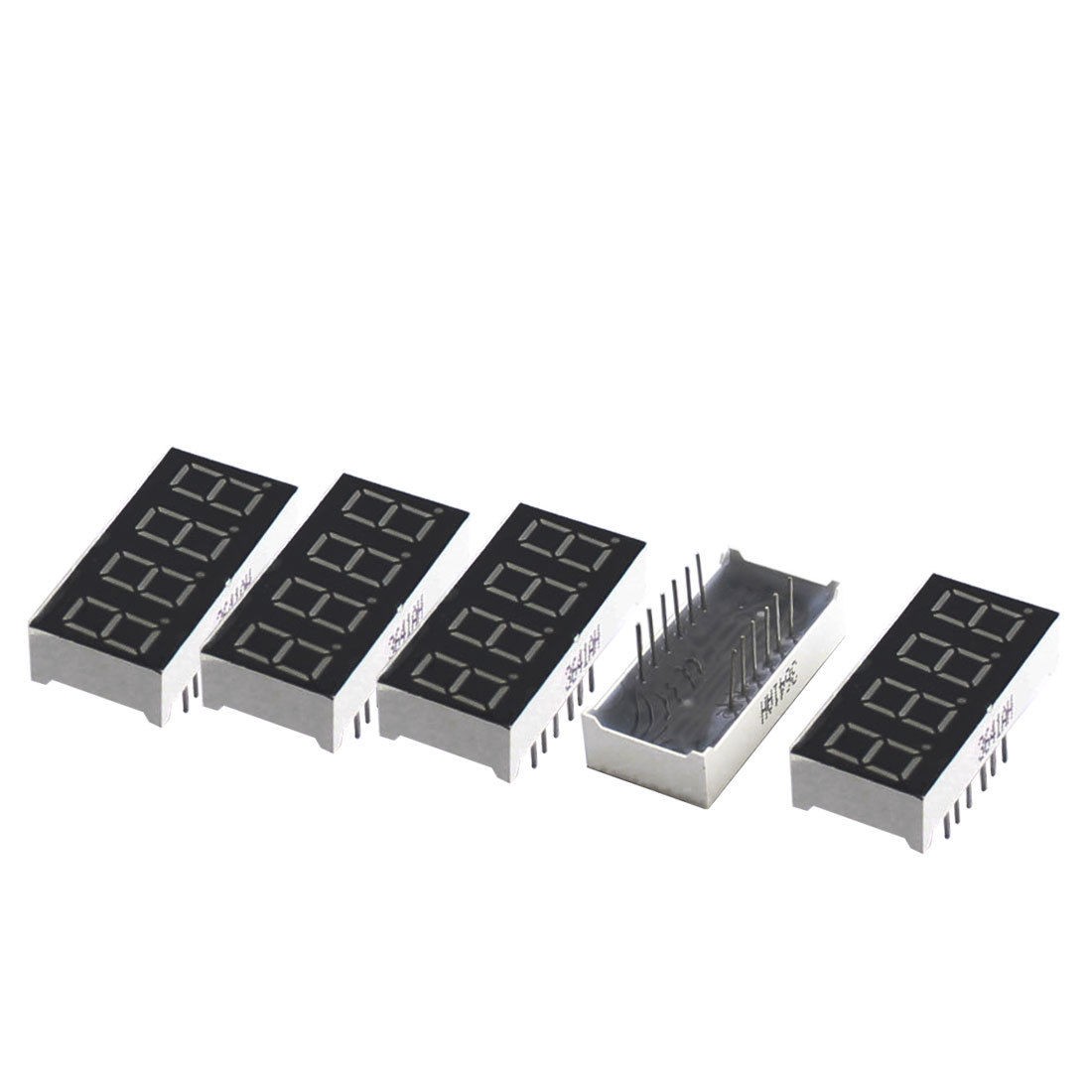 5Pcs 12-Pin Red LED Digital Display DIP Common Cathode Tube 0.36"