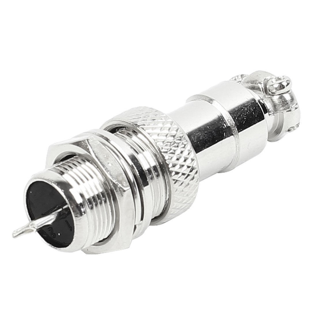 12mm 1 4PT Thread Dia Aviation Connector Plug 2P 2 Pin 5A AC 200V