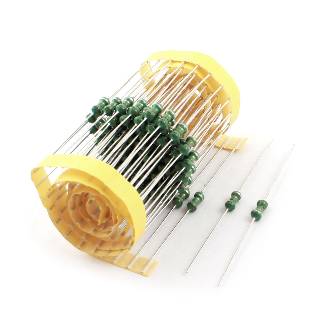 100pcs 2.2uH 4x10mm 0410 1/2W 10% Axial Color Ring Inductors for PCB Board