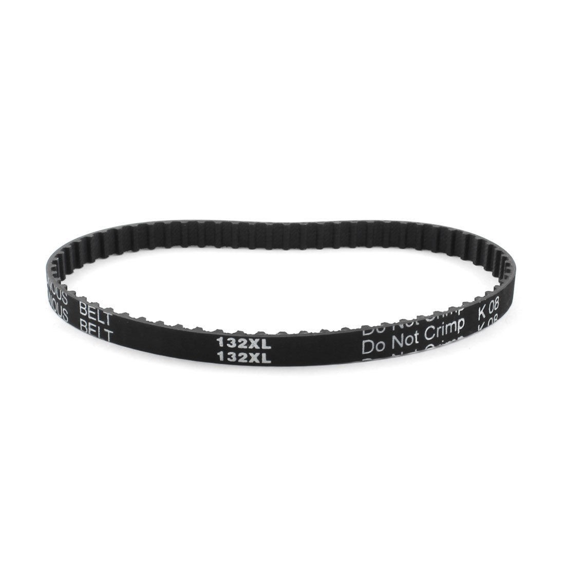 XL-132 66 Teeth 7.9mm Width Black Rubber Cogged Industrial Timing Belt 13.2"