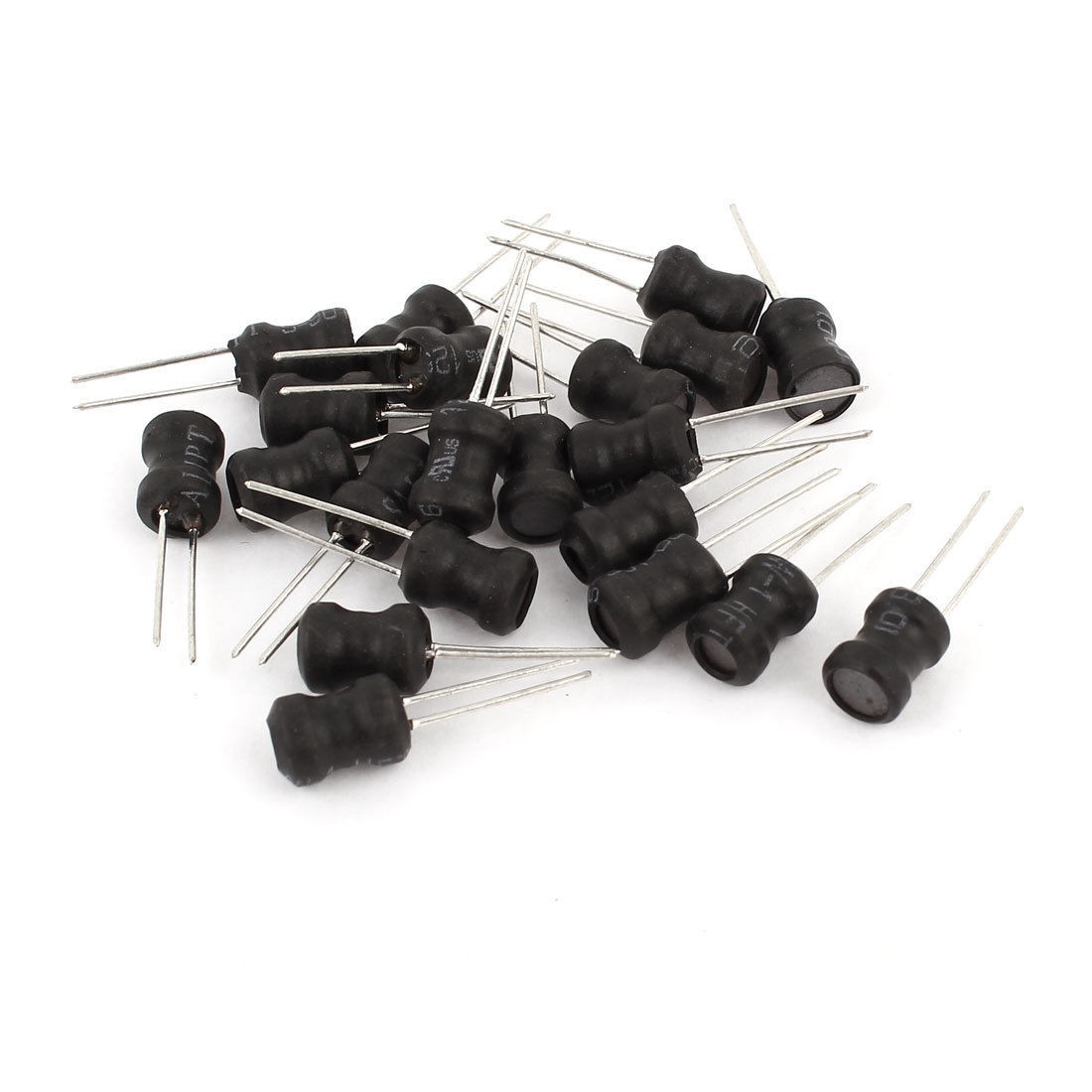 20Pcs Through Hole 2.7mH 300mA 6x8mm 10% Radial Leads Inductors Black