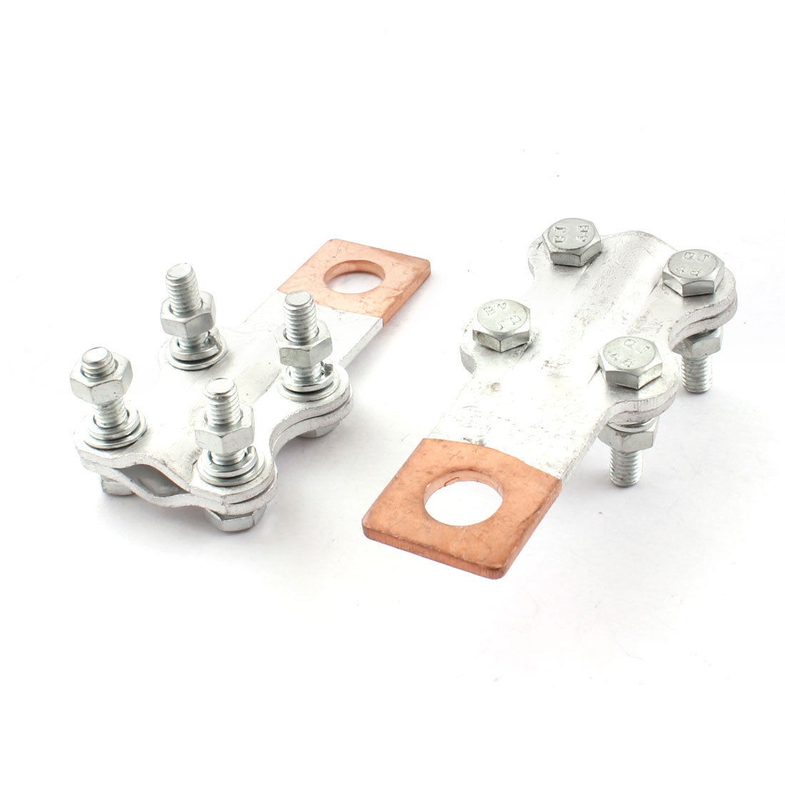 2pcs 200A JTL Copper Aluminum Jointing Clamp Cable Terminal 13mm Ring 1 2" Stud