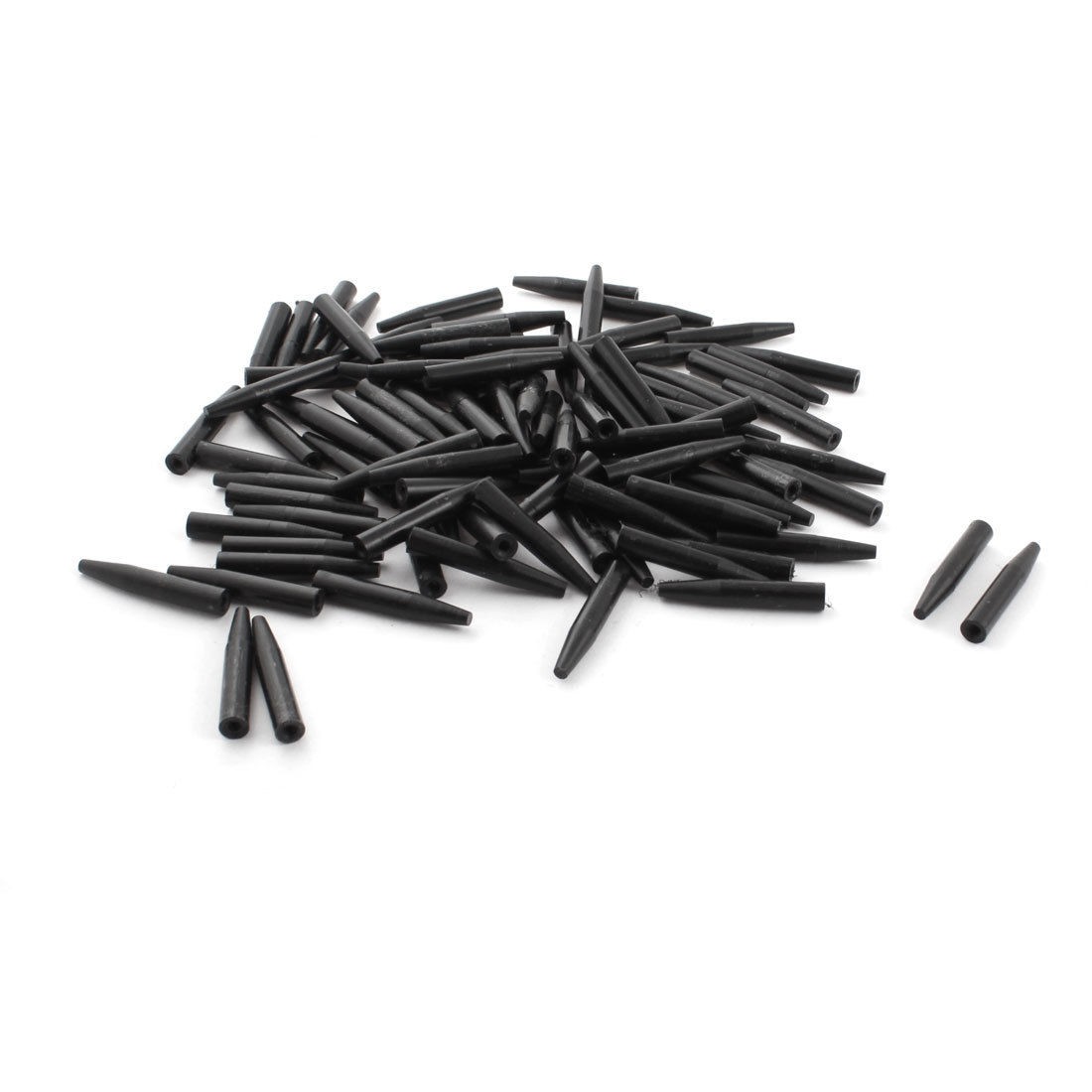 100Pcs 6x35mm Tapered Tip PCB Test Fixture Parts Plate POM Stand Holder Black