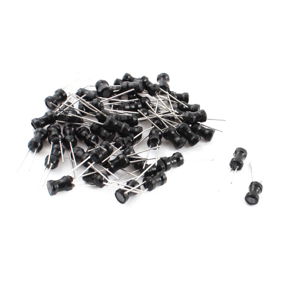 50PCS 10mH 60mA 10% Radial Leaded Magnetic Core Inductors Black 4x6mm