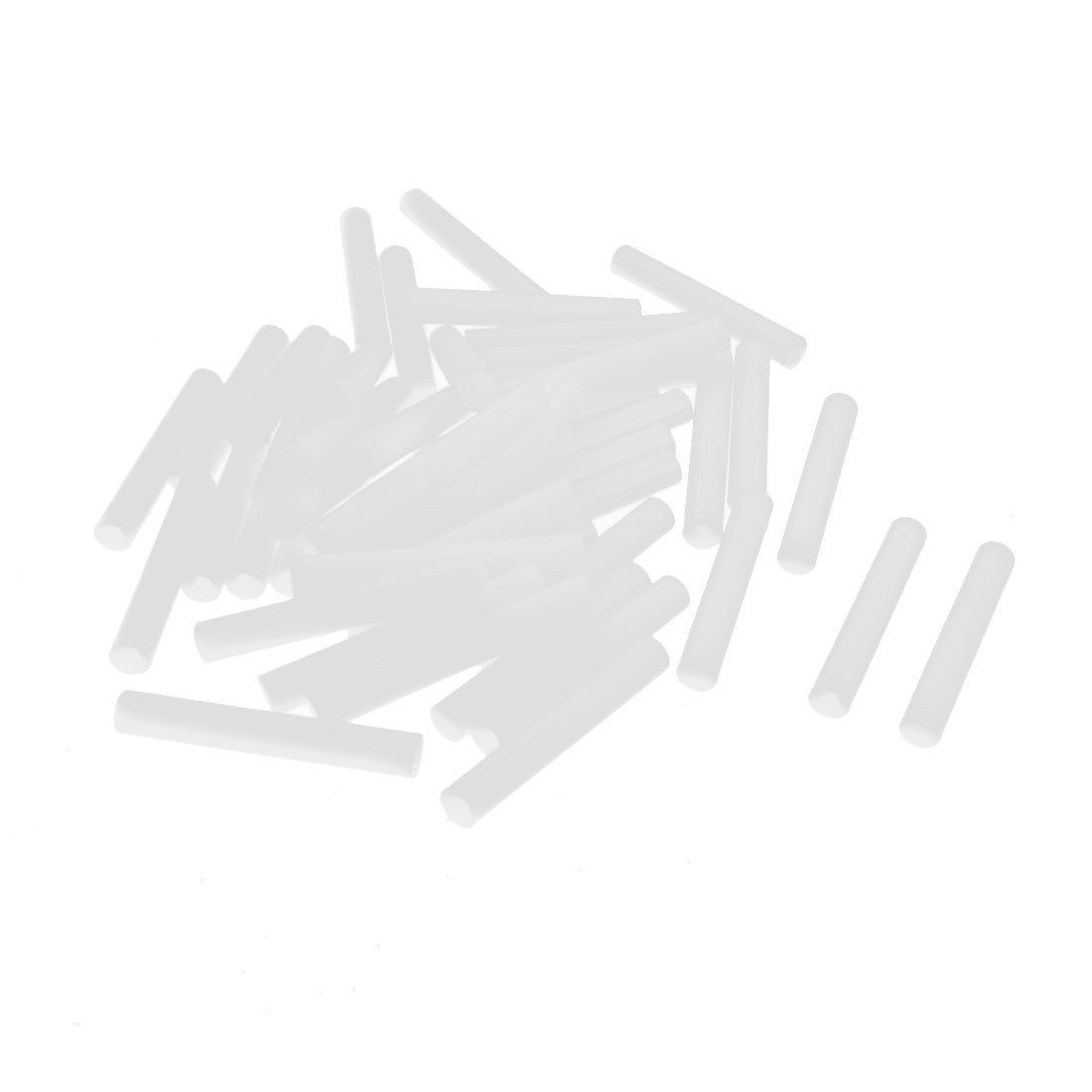 50Pcs 6x40mm PCB Test Flat End Fixture Parts Plate POM Stand Fixed Rod White