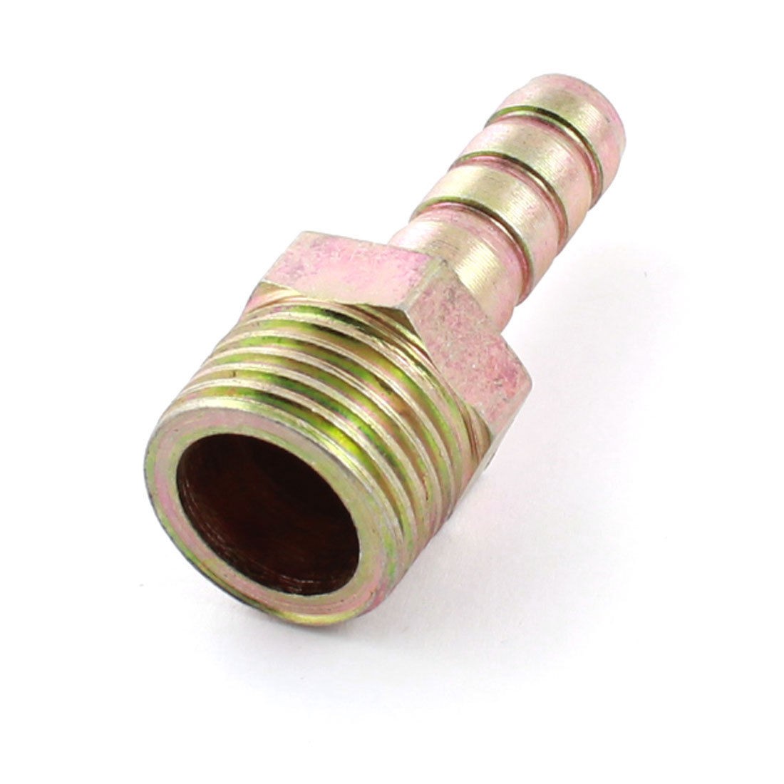 1/2" PT Thread 7mm Dia Air Pneumatic Hose Barb Fitting Connector Coupler