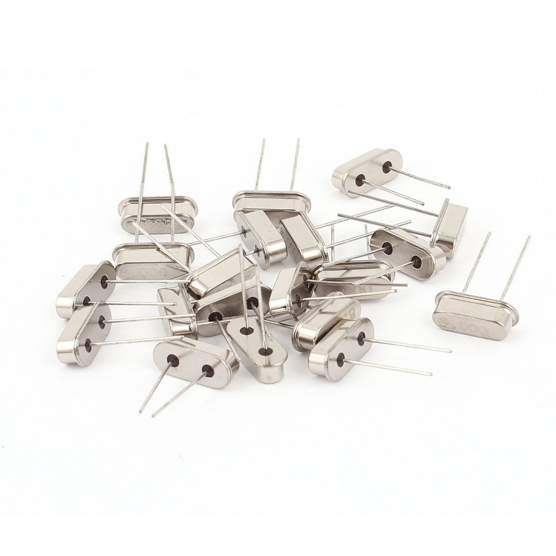 20 Pcs 8MHZ 8.000MHZ 8M Hz Passive Quartz Crystal Oscillators Silver Tone HC-49S