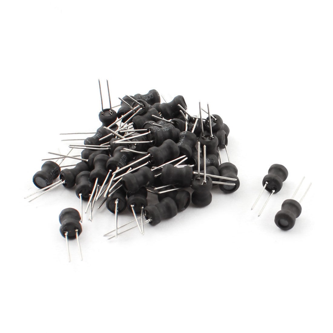 50Pcs PCB Board Radial Lead Inductor 100uH 500mA 6x8mm 10% Tolerance