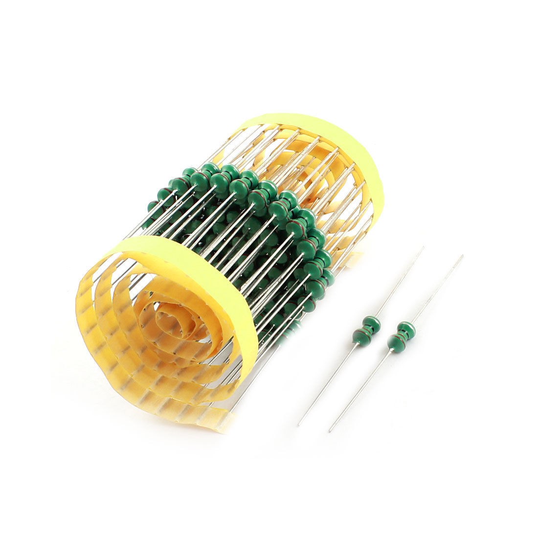 100Pcs Through Hole 1W 22uH 10% Color Ring Inductors 0510 5x10mm