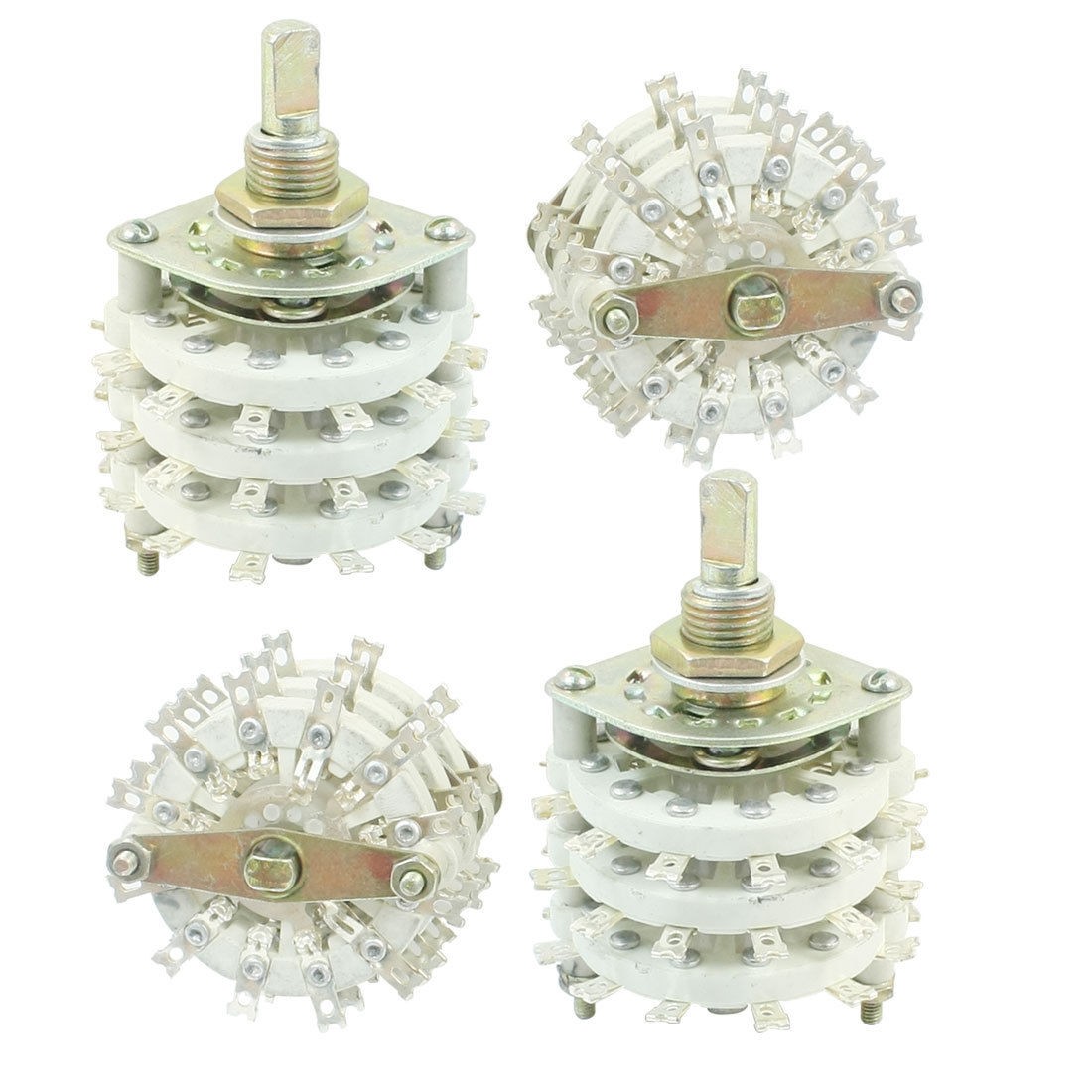 4PCS KCZ3*11 3 Pole 11 Way Triple Decks Band Channel Rotary Switches