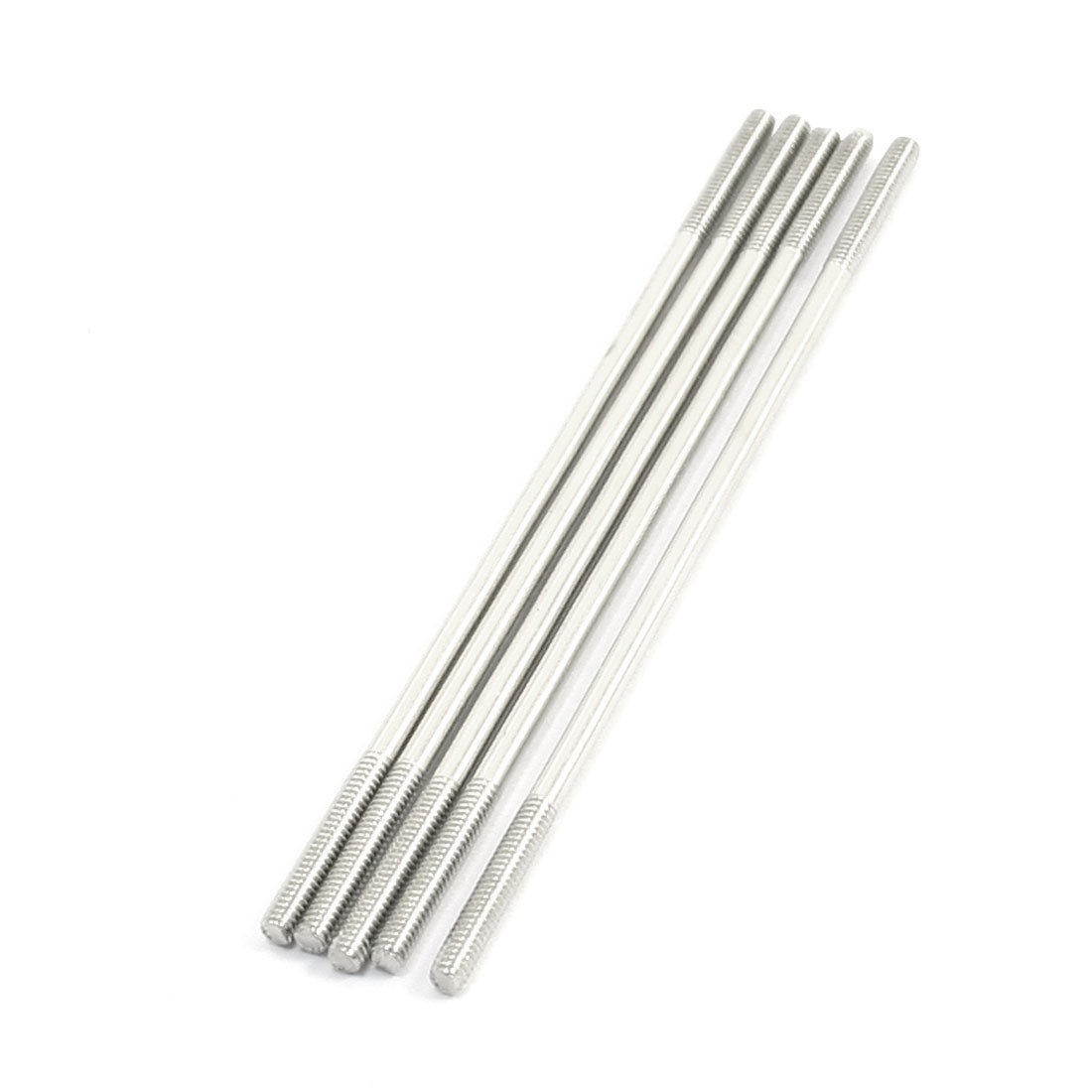 5pcs Both End 2mm Thread Dia Steel Main Blade Linkage Rod 65mm Long