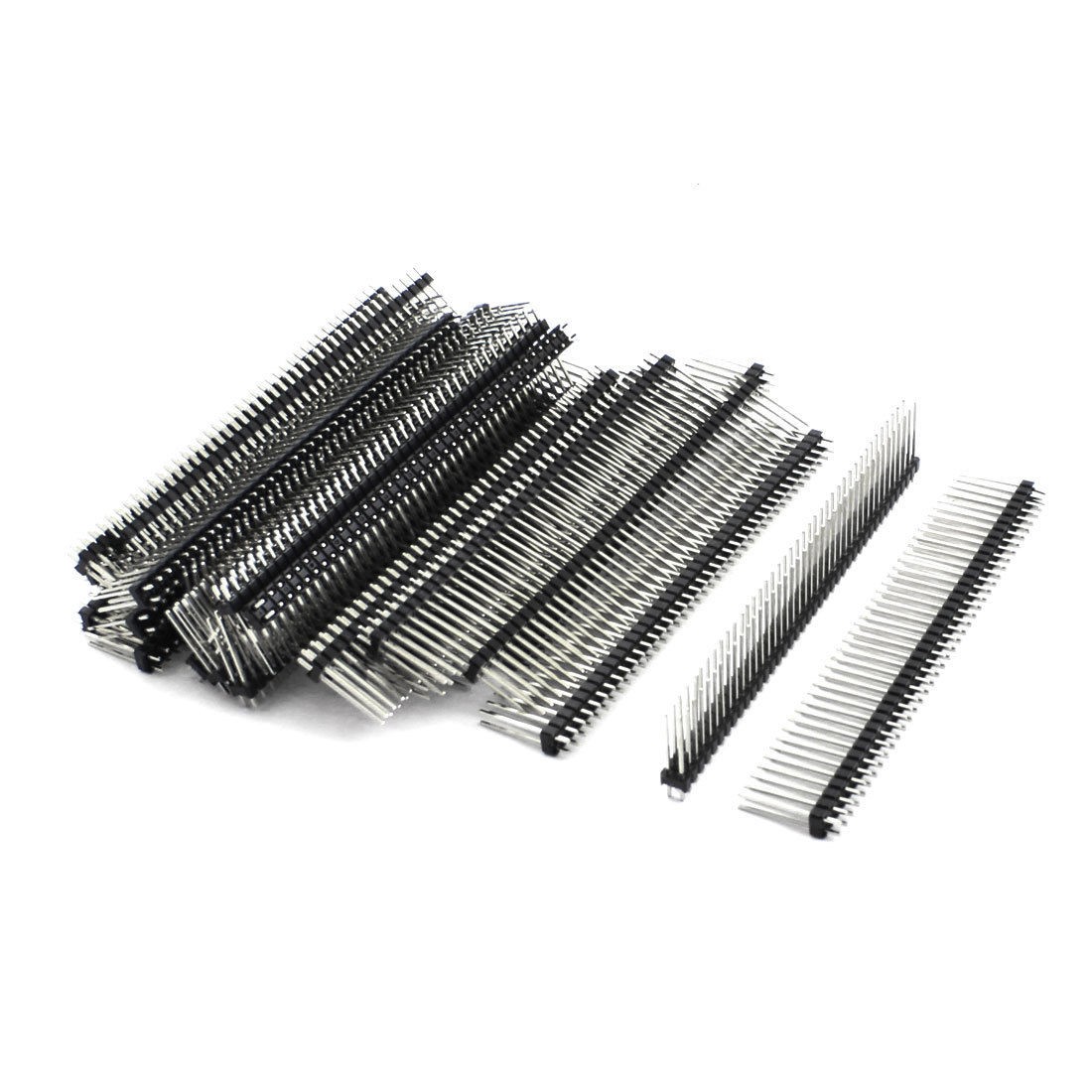 20pcs 2 54mm Spacing 2x40 80pin Male Pin Header Strip 19mm Length