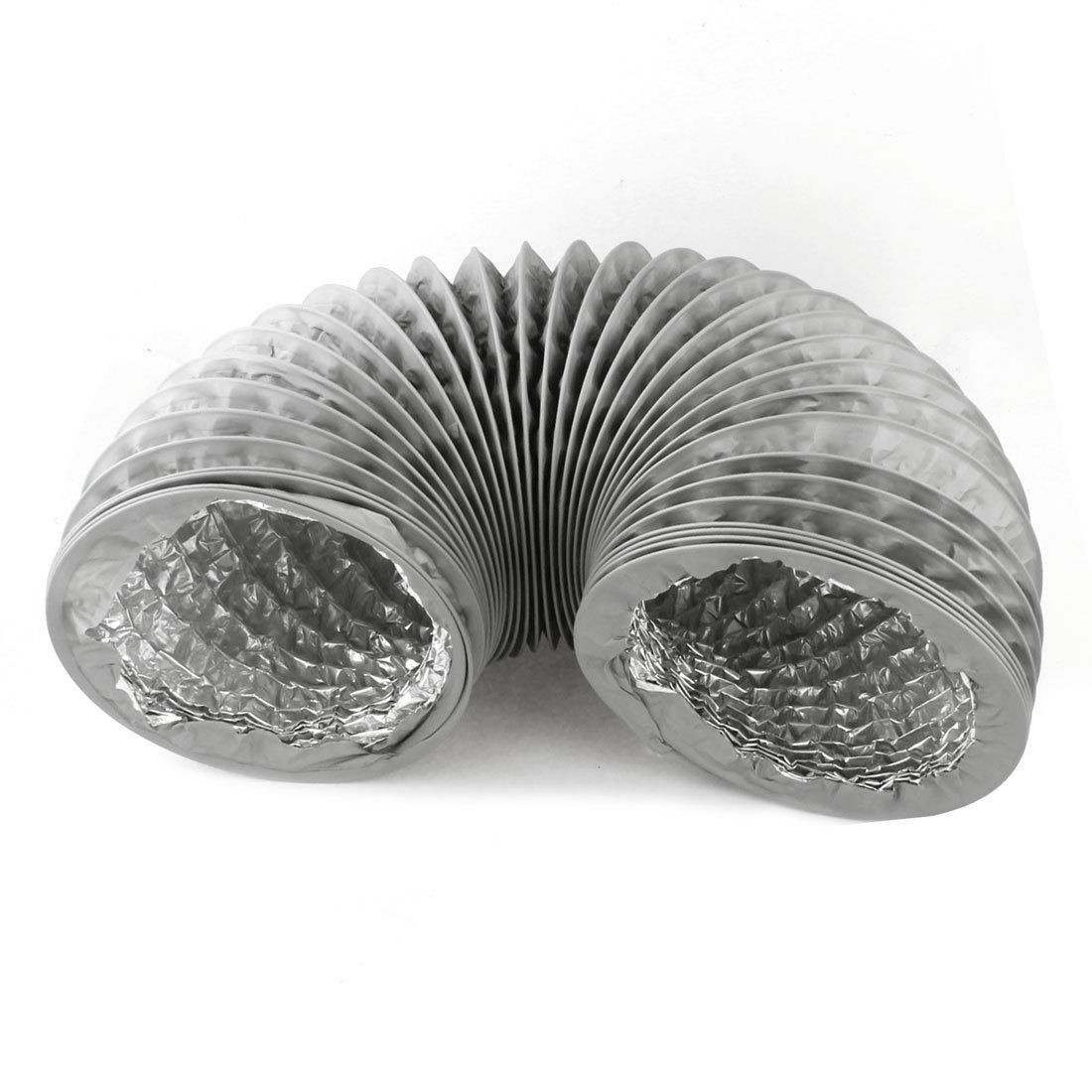 1Mx125mm PVC Flexible Aluminum Foil Combined Air Ventilation Pipe for Roof Bath