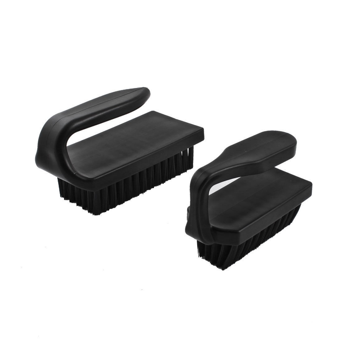 2 Pcs U Shaped Black Plastic Handle PCB ESD Anti Static Dust Cleaning Brush