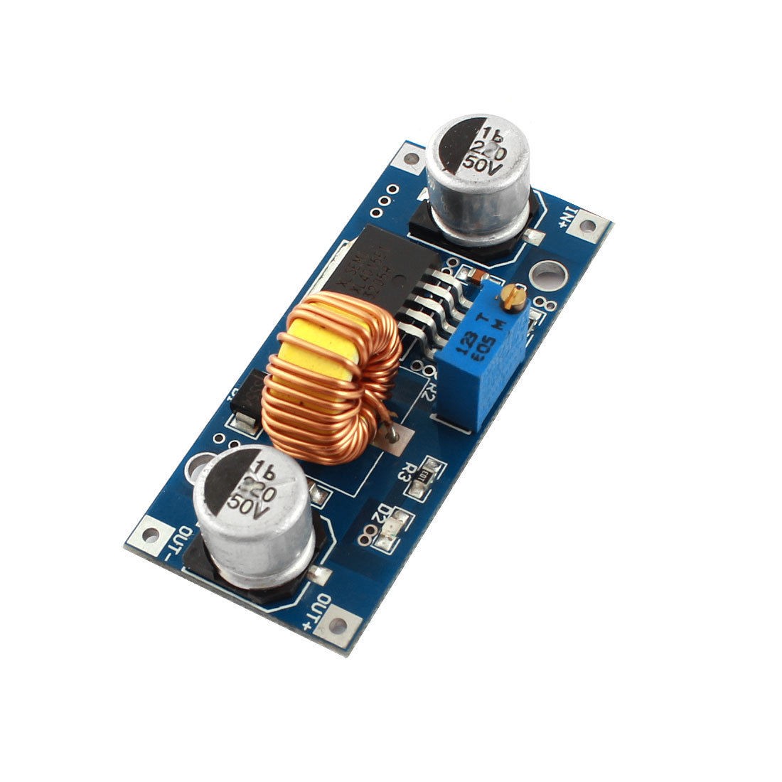 DC4-38V to DC1.25-36V 5A Step Down Voltage Power Supply PCB Module