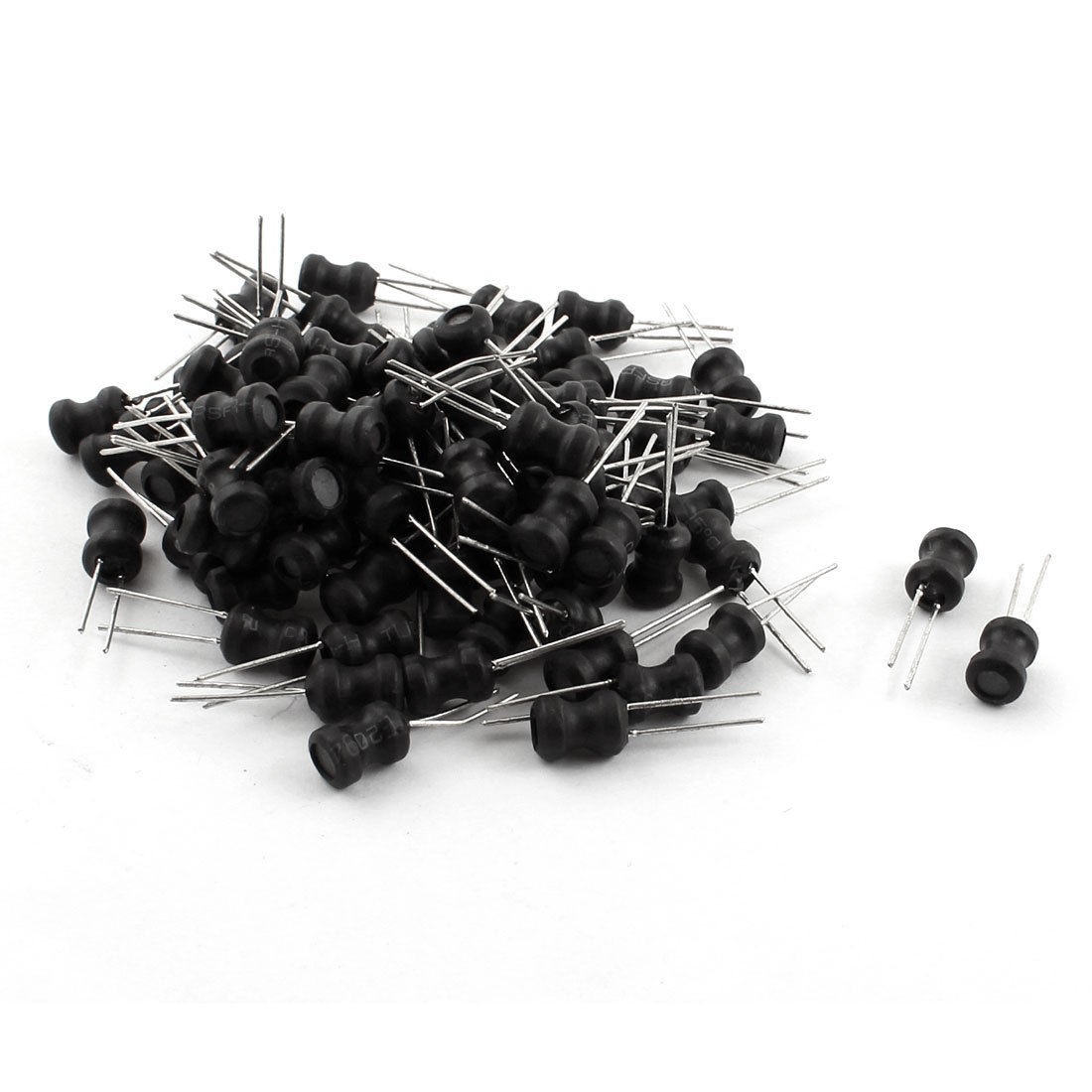 100Pcs 470uH 350mA 10% Tolerance Radial Coil Choke Inductor 6mm x 8mm