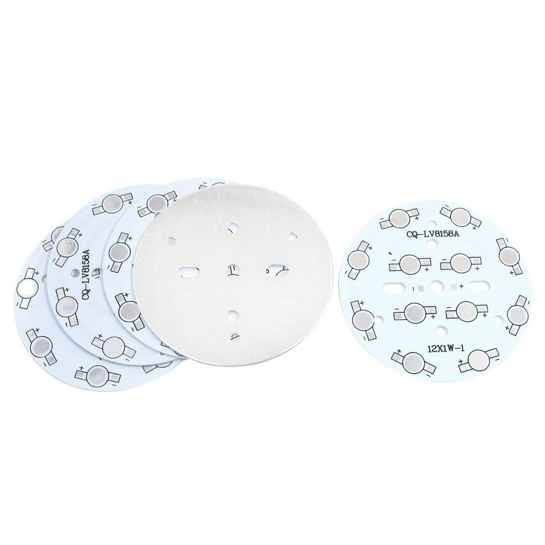 5Pcs 12 x 1W 3W LED High Power Circle Aluminum PCB Circuit Board 78mm Diameter