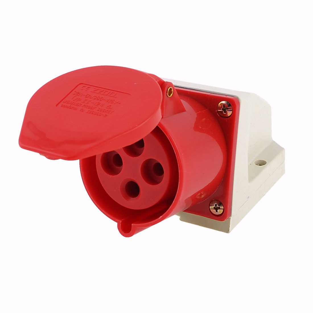 3P+E 4 Poles Plastic Housing Industrial Socket ZZ-124