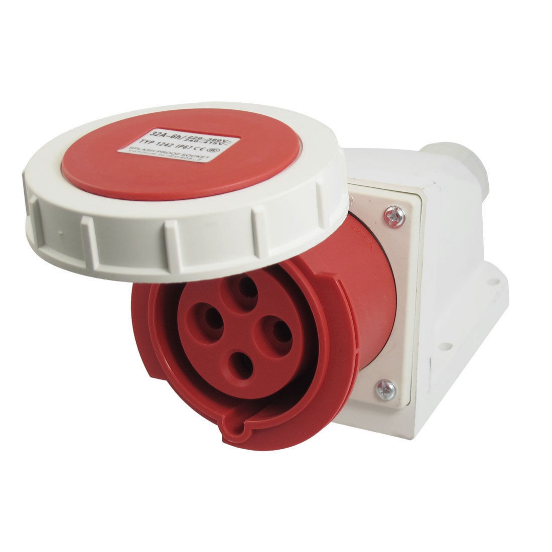 Water Proof IP67 32A 3P+E IEC309-2 Industrial Socket AC 220-380V/240-4<wbr/>15V
