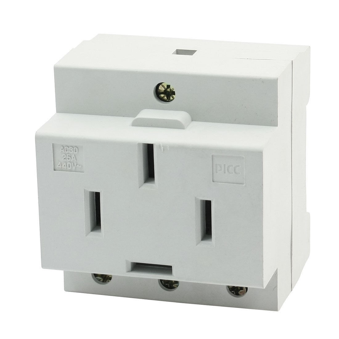 35mm DIN Rail Mounted AC30 3P+E Modular Power Socket 440VAC 25A