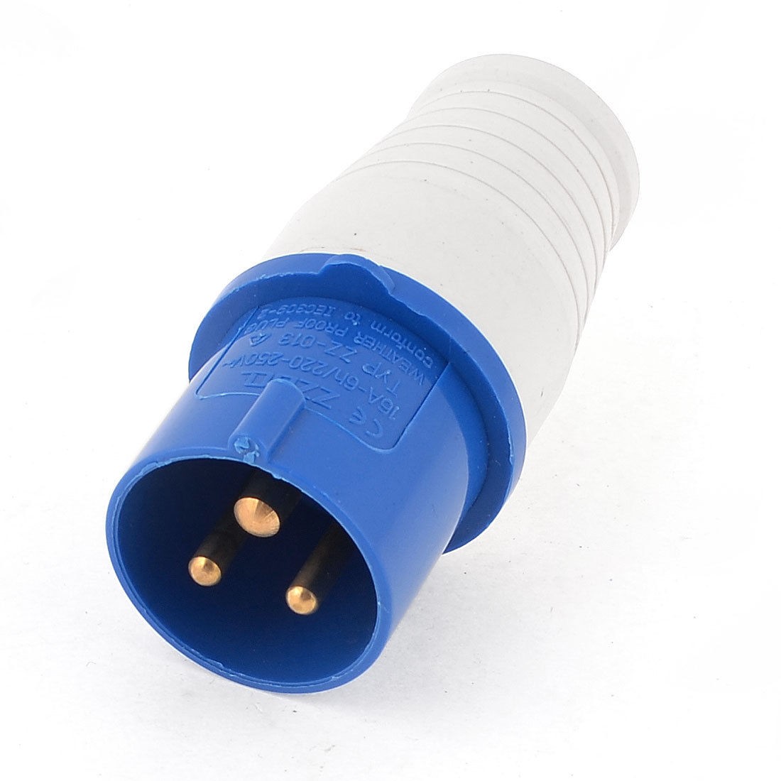 2P+E 2 Poles 3-pin Plastic Housing Industrial Plug ZZ-013