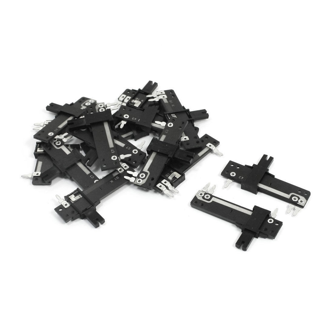 15pcs Straight Slide Potentiometer 20mm Long Actuator Travel B1K 1K Ohm