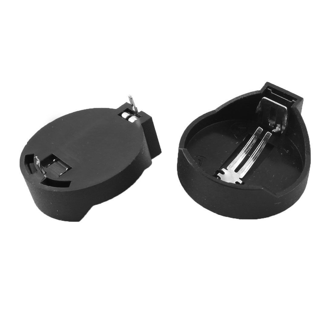 2 Pcs Coin Button Cell Battery Holder Socket 2Pin for CR/LIR2032 2025