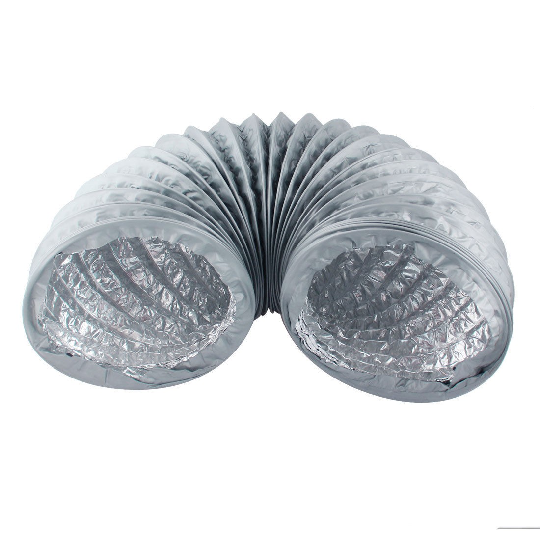 Roof Bath PVC Flexible Aluminum Foil Combined Air Ventilation Pipe 1Mx180mm