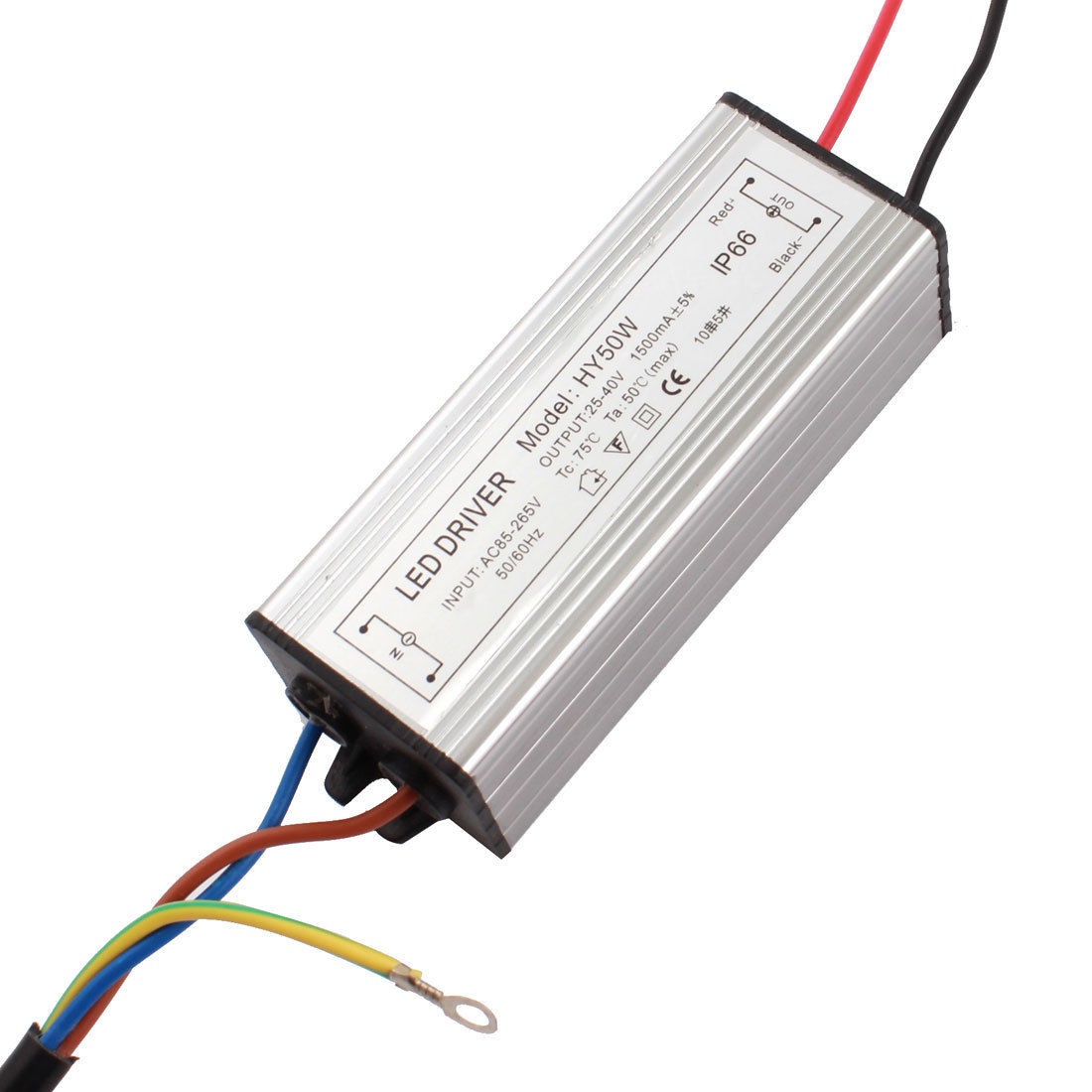 Waterproof LED Power Supply Converter Driver AC 85-265V DC 25-40V 50W