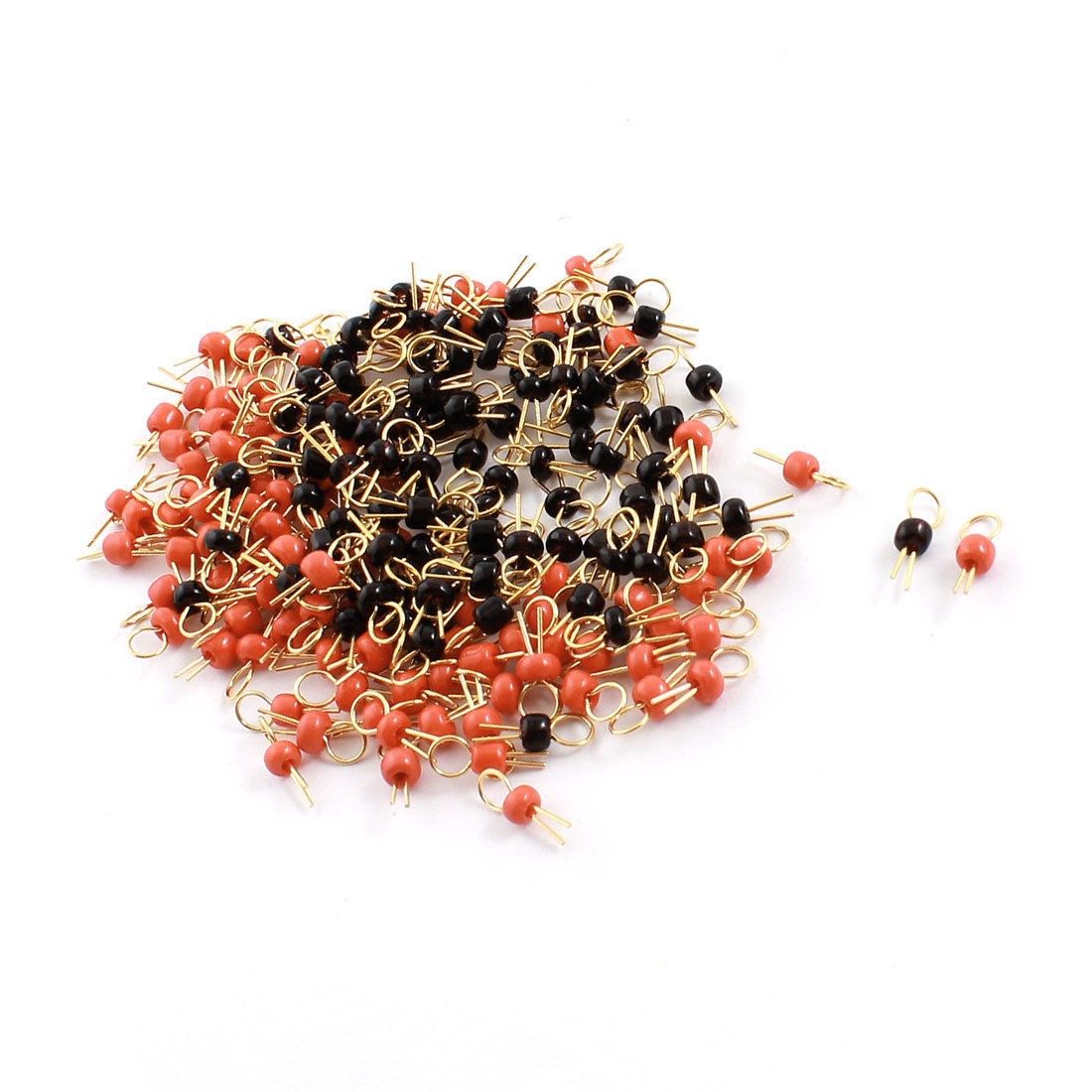 200 x PCB Board Breadboard DIY Electronic Test Endpoint Pin Red + Black