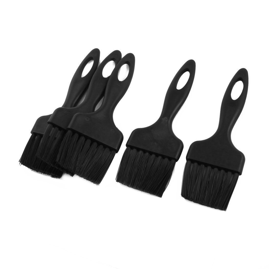 Black Plastic Handle Static Control Conductive Ground ESD Anti-static Brush 5Pcs