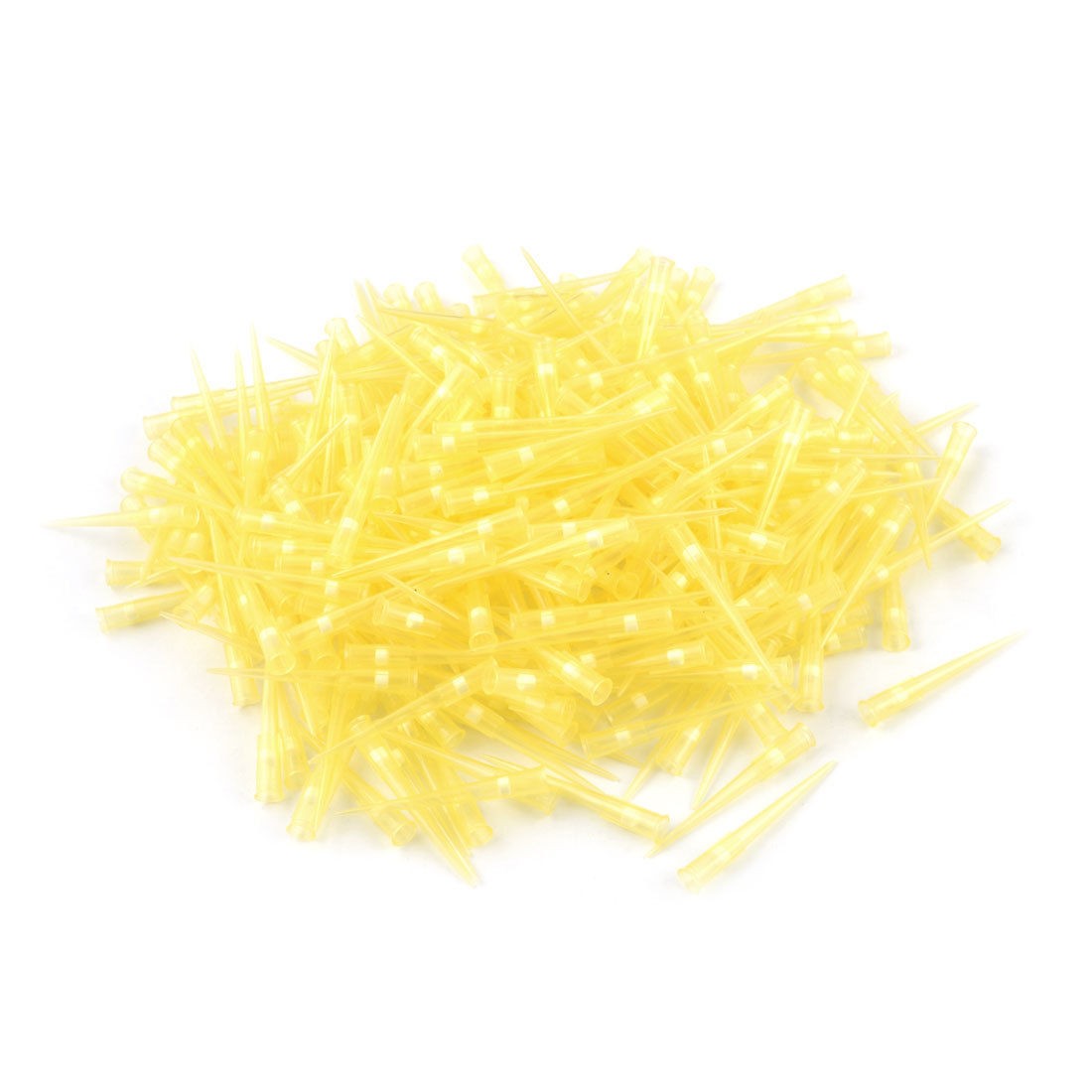Lab Clear Yellow Plastic Liquid Filter Pipette Tips 200ul 1000 Pcs