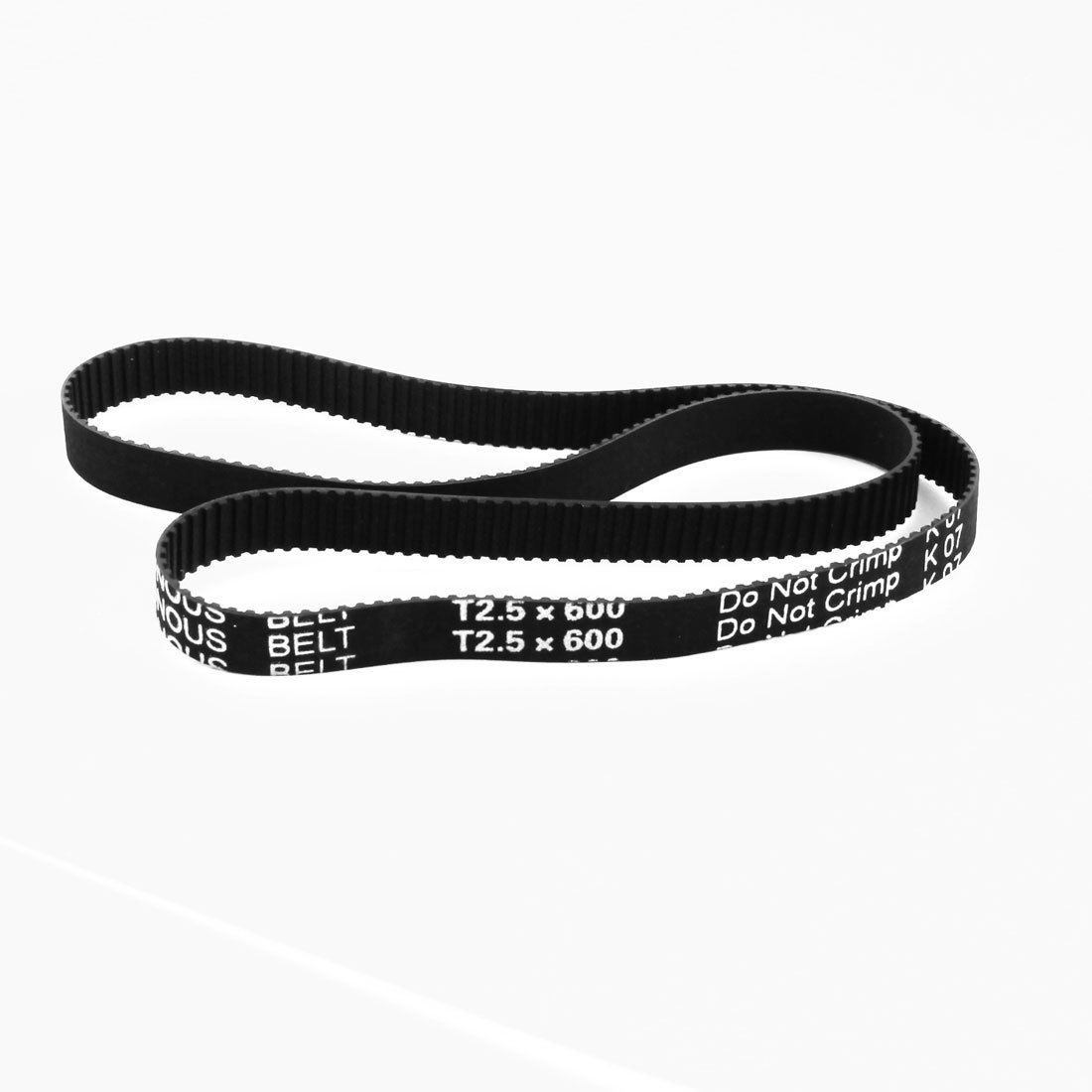 T2.5x600 240 Teeth 10mm Width Black Industrial Groove Timing Belt 600mm Girth