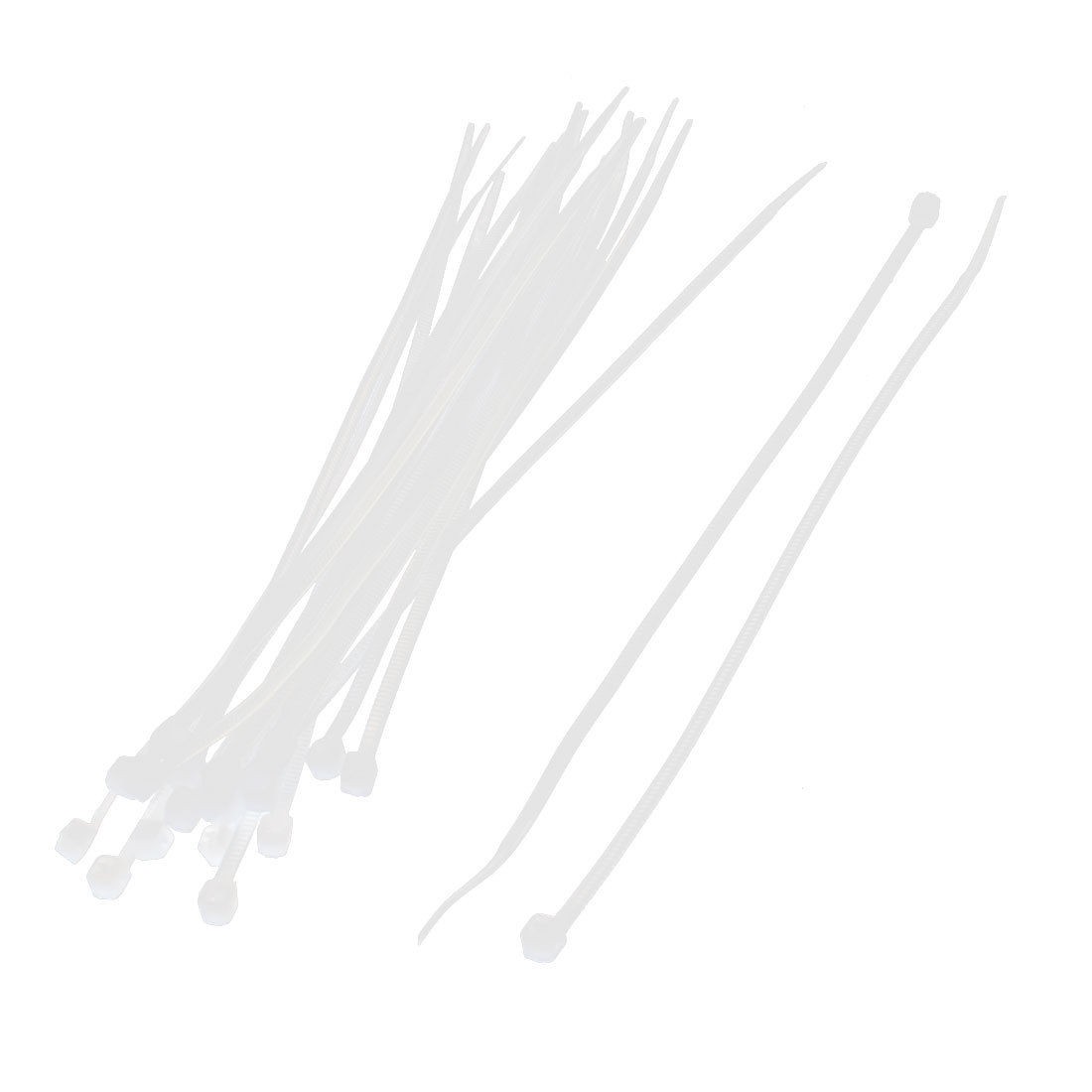 20Pcs 2mm x 150mm Self Locking Zip Cable Ties Wire Cord Strap Tie White