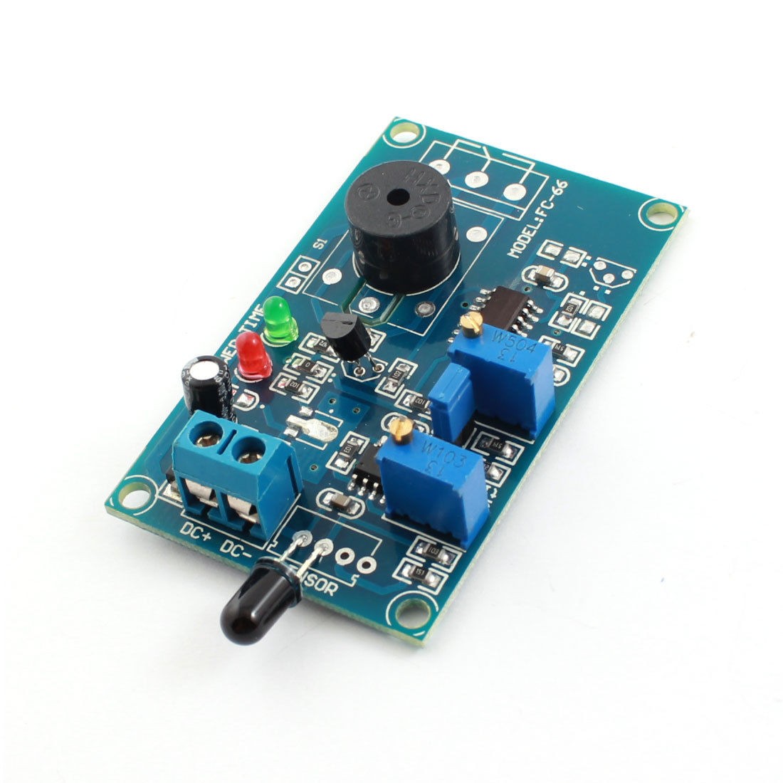 DC 5V Infrared Receiver Flame Sensor Alarm Buzzer Delay PCB Module