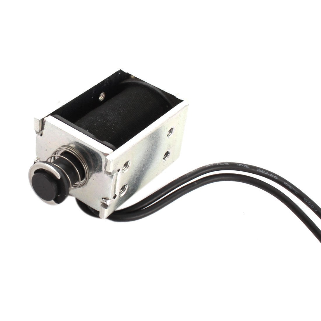 AC 220V 3mm 200g Open Frame Push Pull Solenoid Electromagnet w Balance Plug