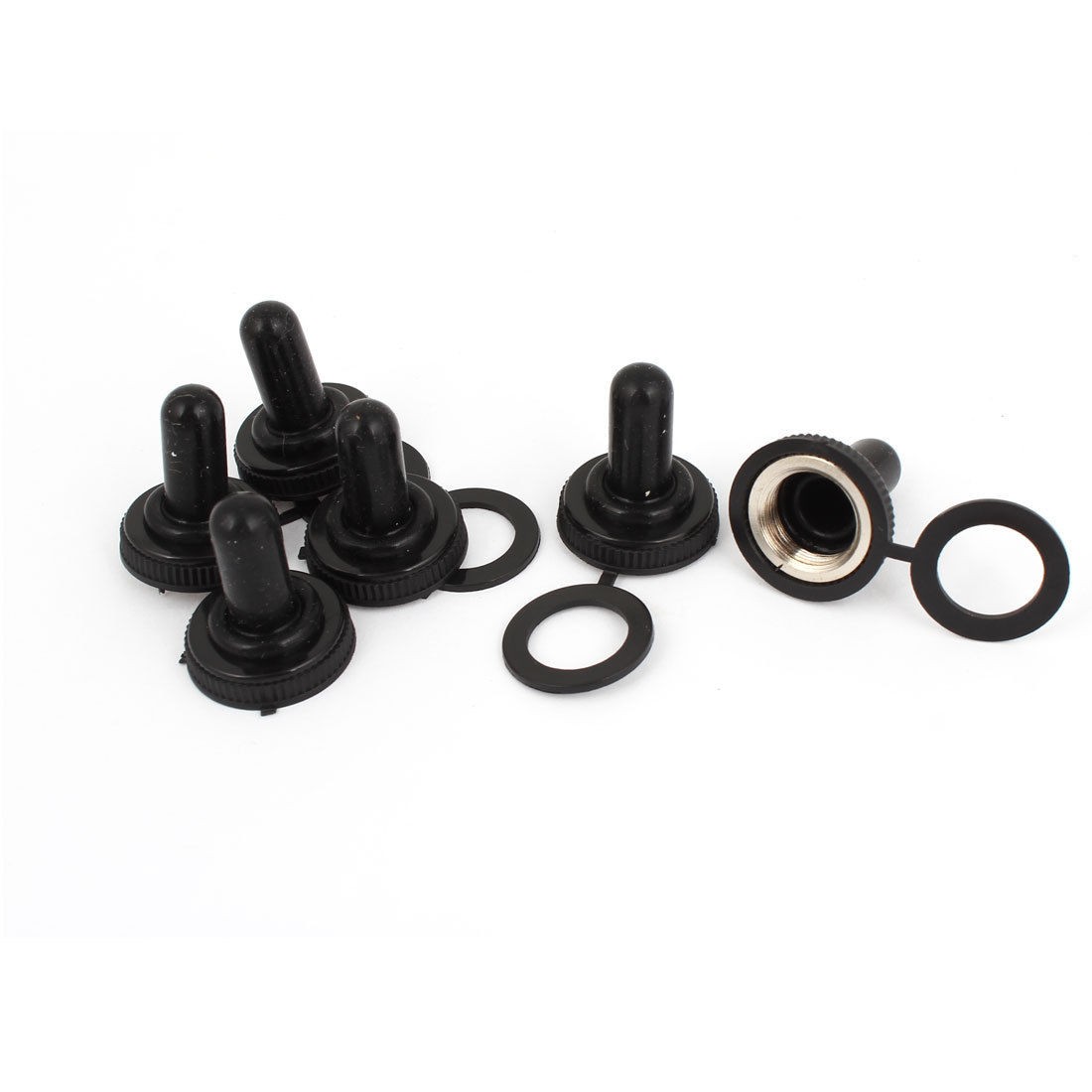 5 Pieces 12mm Thread Waterproof Toggle Switch Cover Cap Seal Boot